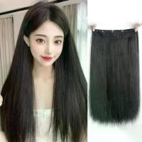 ราคา Long Straight Hair Clip Hairpiece Five Clips Synthetic Hair Curtain Seamless Hair Extension Wholesale Seamless Hair Extension (1734218538070345675)