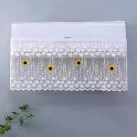 ราคา Air conditioner, wind deflector curtain, wall-mounted type, air conditioner cover, universal, anti-direct blowing, self-adhesive, wind-blocking curtain, lace trim, dust cover, detachable. (17333300488
