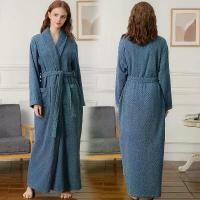 ราคา Thickened long bathrobe made of towel fabric, hotel couple's women's bathrobe, absorbent bathrobe, cross-border dropshipping (1734693364818806414)