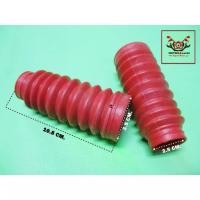 ราคา ❁YAMAHA CHAPPY LB50 LB80 - FRONT FORK BOOT RUBBER “RED” // ยางหุ้มโช๊ค สีแดง♢ (1735076160103744715)