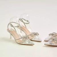 ราคา 【โค้ดลด+ส่งฟรี】25twentyfives - Wilana DS รองเท้าส้นสูงแก้วคริสตัล ดีไซน์ Cinderella Glass Heels จัดส่งฟรี กทม (1735397096039351532)
