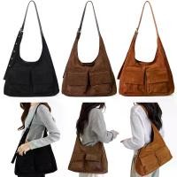 ราคา Faux Suede Tote Bag Solid Colour Carryall Travel Work Handbag Large for Women Work Everyday (1735103889974265776)