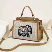 ราคา Embroidered Bag Cartoon Elephant Women's Bag Indian Exotic Handbag Crossbody Bag (1733172043027482345)