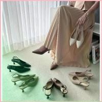 ราคา รองเท้ารัดส้น ปลายแหลมHigh Heels ส้นสูง2นิ้ว รองเท้าKaimooksissy 620-10 (KM)กล่องส้ม (1735105114169312779)