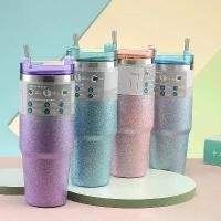 ราคา แก้วเก็บความเย็นสแตนเลสสองชั้น Diamond Paint ขนาด 30 ออนซ์, แก้วเก็บความเย็นสำหรับรถยนต์, แก้วสำหรับรถยนต์ (1735428302353237204)