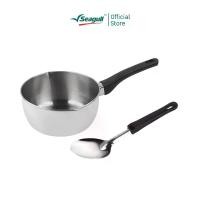 ราคา Seagull ชุดหม้อด้ามญี่ปุ่น 18 ซม. พร้อมทัพพี ซีกัล Seagull Japanese Sauce Pan 18 cm with Ladle (1735460423268926507)