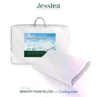 ราคา [COD] [tiktok]Jessica หมอนหนุน รุ่น Memory Foam Cooling Cover-Pillow ให้สัมผัสที่เย็นสบาย ป้องกันไรฝุ่นเชื้อรา และ แบคทีเรีย (1735385751614752308)