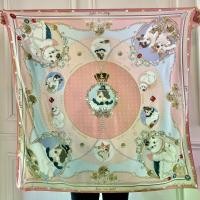 ราคา Kiss Me Doll - Super Rich Pattern, Size 100X100 Cm. Scarf/Shoulder Wrap. (1735197778443404786)
