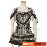 ราคา Jirai kei Liz lisa dupes lace Dearmylove big heart embroidered suspender skirt short skirt 8779 (1734930435661989439)