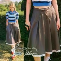 ราคา FLAT2112 FF0871 : LAUREN MOON MIDI SKIRT กระโปรงยาว กระโปรงแต่งระบาย ชุดทำงาน (1733916194454406470)