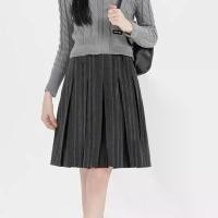 ราคา Preppy Skirt - กระโปรงจีบ กระโปรงนักเรียน ทรงเอ มีสีเทาและสีดำ (1735478617150751761)