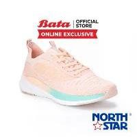 ราคา Bata บาจา (Online Exclusive) ยี่ห้อ North Star รองเท้า Sneakers รองเท้าผ้าใบ ใส่สบาย ระบายอากาศได้ดี รองเท้าผ้าถัก Flyknit สำหรับผู้หญิง สีชมพู 5205056 / สีดำ 5206056 (1729568491078126234)