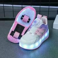ราคา Glowing Roller Blades Sport Shoes Casual Summer Trendy Transportation Inline Skates Fashionable All-Match Light-Up Sneakers (1735500573143762713)