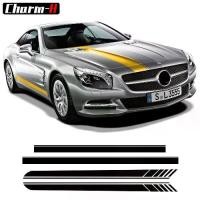 ราคา Edition 1 Styling Stripes Car Door Side Skirt Sticker Bonnet Rear Decal for For Mercedes Benz SL Class R230 R231 SL500 SL350 AMG (1734488066026406996)
