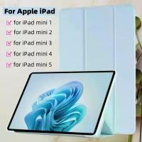 ราคา 【Crystal】 For iPad Mini 5 Case Trifold Stand TPU Leaher Soft Back Tablet Cases Funda For iPad Mini 4 Case iPad Mini 1 2 3 Cover 7.9 inch (1734851190580741544)