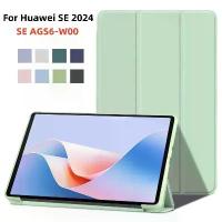 ราคา [COD] For Huawei MatePad SE 11 2024 11inch TPU Magnetic Smart Tri-Folding Stand Tablet Cases Funda For MatePad SE 11 AGS6-W00 Cover (1735181383198607076)