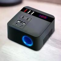 ราคา 150W Car Power Inverter DC 24V To 220V Intelligent Power Converter Fast Charging Converter for Auto Mobile Phone Tablet for iPhone Car Truck (1735103451858241232)