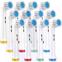 ราคา Sensitive Gums Toothbrush Heads, 12 Pack Soft Replacement Heads with Premium Bristles, Compatible with Oral-B Braun Pro 1000/3000/5000/7000, Color-Coded Rings (1735052762729776798)