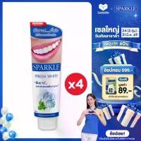 ราคา [แพ็ค 4] SPARKLE ยาสีฟัน White Toothpaste 100 กรัม (1734858509746144784)
