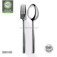 ราคา JAGUAR ช้อนส้อม สแตนเลส ตรา จากัวร์ หนา 2.5 mm. ลายโซเฟีย ช้อน ส้อม ช้อนส้อมทานข้าว Food Grade แพ็คละ 12 คู่ (1735307260141601947)
