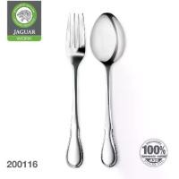 ราคา JAGUAR ช้อนส้อม สแตนเลส ตรา จากัวร์ หนา 2.5 mm. ลายนิโคล ช้อน ส้อม ช้อนส้อมทานข้าว Food Grade เชต 12 คู่ (1735384544107071133)