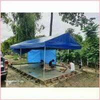 ราคา เต็นท์ประกอบ 3*6 ผ้าUVทรงจั่ว ผ้าใบยางกันน้ำ ข้างในสีเทากันความร้อน เพิ่มความสูงฟรี COD (1735429795865790069)