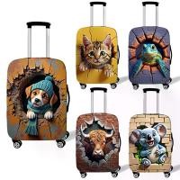 ราคา ผ้าคลุมกระเป๋าเดินทาง พิมพ์ลายสัตว์น่ารัก ข้ามกำแพง สำหรับกระเป๋าเดินทาง (แมว สุนัข และแพนด้า) ผ้าคลุมกระเป๋าเดินทางป้องกัน รถเข็น เหมาะสำหรับการเดินทาง มีขนาด 18-32 นิ้ว XLXT (1732948284564866613)