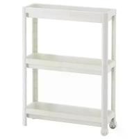 ราคา IKEA แท้ค่ะ VESKEN เวสเก้น รถเข็น ชั้นวางรถเข็น ชั้นวางของ ชั้นวางของเข้ามุม ชั้นวางของมีล้อ สวัสดิการสด (1734407468586730663)