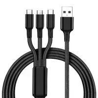 ราคา สายชาร์จ USB 3 in 1 อเนกประสงค์ ทนทาน สำหรับโทรศัพท์มือถือ/Type-C/Android ขายส่ง (1735289842907973448)