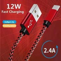 ราคา สายชาร์จ USB Type‑C ชาร์จเร็ว, สายชาร์จแบตเตอรี่หุ้มไนลอนทอ, สายส่งข้อมูลความยาว 1 ม., 2 ม., 3 ม., ชาร์จโทรศัพท์มือถือสำหรับ Samsung และ Huawei (1735437591024731380)