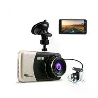 ราคา กล้องติดรถยนต์ หน้าจอ IPS ขนาด 4.0 นิ้ว ความละเอียด 1080P (FHD) เลนส์คู่ บันทึกวิดีโอทั้งหน้าและหลัง (1734924308232963917)