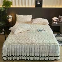 ราคา ชุดผ้าคลุมเตียง 3 ชิ้น สไตล์เกาหลี มิตรกับผิว ไฟเบอร์สีชมพู หมอน หมอนอิง หัวเตียง หมอนหนุน เกรดโรงแรม (1735351301410489796)