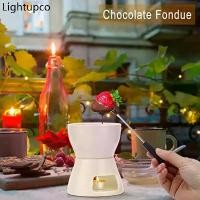 ราคา Lightupco ชุดเสริฟฟองดูว์ ช็อกโกแลต 10 ออนซ์ สีขาว วัสดุเซรามิก เหล็ก เทียน ขนาดส้อม 14/5.51 นิ้ว ขนาดชาม 7.3x7.3x5.5 cm แข็งแรง ทนทาน ใช้งานง่าย (1734841463723296385)