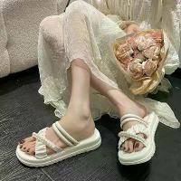 ราคา รองเท้าแตะพื้นหนา EVA Pearl ใหม่สำหรับผู้หญิง รองเท้าแตะพลาสติกแฟชั่นฤดูร้อนระดับสูง รองเท้าแตะครึ่งส้นผู้หญิง 360 loop slide แตะหนีบส้นสูง รองเท้า howdy รองเท้ารัดส้นmim รองเท้า (1734578409801810969)