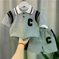 ราคา ชุดเสื้อผ้าเด็กทารก, สไตล์ฤดูร้อน, เสื้อยืดโปโลแขนผ้าฝ้ายเด็กวัยหัดเดิน + กางเกงขาสั้น, ชุดลำลองเด็ก 2 ชิ้น, เสื้อผ้า ชุด เซ็ต เด็ก เซ็ท ผู้ชาย เซต น่ารัก เช็ท กันหนาว ฮาวาย လ ေ (1735146282810639471)