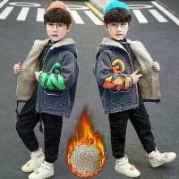 ราคา เสื้อโค้ทเด็กชาย LANBAO เสื้อผ้าฤดูหนาวสำหรับเด็กชาย เสื้อสเวตเตอร์ขนสัตว์และเสื้อโค้ทยีนส์หนา เสื้อฟลีซเด็ก เสื้อผ้าสไตล์เท่สำหรับเด็ก เสื้อกันหนาวเด็ก แจ็คเก็ต เด็ก (1733347412516177323)