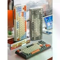 ราคา keyboard ipad คีบอร์ด Liberty Wolf M87 Bluetooth ไร้สายสองโหมดคีย์บอร์ดเมาส์ชุดกลไกความรู้สึก MAC โทรศัพท์มือถือ iPad แท็บเล็ต (1734736524735383425)