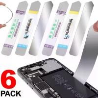 ราคา {HH6F} ชุด 1 ชิ้น มีใบมีดสแตนเลส 6 ชิ้น แบบบางและนุ่ม ใช้สำหรับเปิดหน้าจอโทรศัพท์มือถือ แท็บเล็ต และแบตเตอรี่ เหมาะกับ Samsung, iPhone, iPad (1735332337652959016)