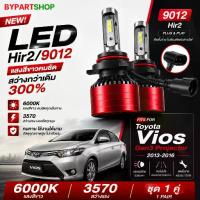 ราคา หลอดไฟหน้า LED HIR2/9012 6000K Toyota Vios 2013-2016 Gen3 โปรเจคเตอร์ 1คู่ แสงขาว สว่างพิเศษ (1735508318157112688)