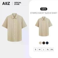 ราคา AIIZ เสื้อเชิ้ตผู้ชายแขนสั้นลายทาง AIIZ Mens Striped Short Sleeve Shirt (1735208556329469776)