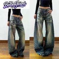 ราคา BoBo Jeans สินค้าพร้อมส่งกรุงเทพฯ กางเกงยีนส์ดาบโค้งอเมริกันวินเทจ ทรงหลวมฟอกสีเก่าขากว้างยาว คําแนะนําการขายที่ร้อนแรงในเดือนนี้ (1735366082441807607)