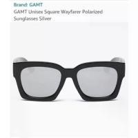 ราคา ✲GAMT แว่นกันแดด Unisex Square Wayfarer Polarized Sunglasses Silver.❁ของแท้ (1735438402558330617)