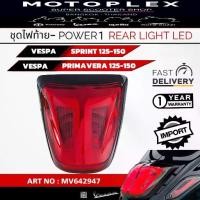 ราคา ไฟท้ายเวสป้า LED POWER 1 รุ่น PRIMAVERA,SPRINT 50-150CCM RED COLOR CODE : MV642947 (1735243986833671799)