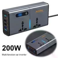 ราคา 12V/24V To AC 220V Auto Converter Type-C USB Fast Charging Charger Socket Digital Display Car Inverter Power Adapter Multi-function Socket Converter (1735103747783100336)