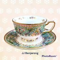 ราคา ชุดชา/กาแฟเบญจรงค์ 1 ชุด ทรง MAGNOLIA 220 ml ONE tea/coffee cup and saucer by JJ Benjarong (1735239944590362473)