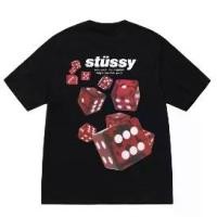 ราคา เสื้อยืด Stussy รุ่น SS25 ลายลูกเต๋า คอกลม แขนสั้น ผ้าซี่งค์ ยูนิเซ็กส์ (1735485441197769970)