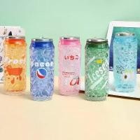 ราคา UTUK แก้วน้ำสำหรับตู้เย็น โคล่า แก้วพลาสติกใช้ซ้ำได้ แก้วบ๊อบาแบบสองชั้น พลาสติก AS แก้วชา กาแฟ ขวดน้ำพร้อมหลอด (1735146279885899357)
