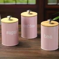ราคา ชุดขวดโหลขนาดเล็กสำหรับโต๊ะในครัว ชุด 3 ชิ้น ขวดโหลชา น้ำตาล กาแฟ ขนาด 25 ออนซ์ ภาชนะใส่อุปกรณ์ครัวสไตล์วินเทจทำจากโลหะ พร้อมฝาปิดไม้ไผ่ กล่องเก็บอาหารสไตล์บ้านฟาร์ม (1734650193268672463)