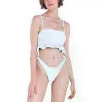 ราคา Angelys Balek ชุดว่ายน้ำPeplum Bikini & Brazilian Brief Swimsuit รุ่น SS22SW00104402 สีขาว (1734803907727688822)