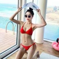 ราคา โปร++ บิกินี่ ผู้หญิง Bikini เกาหลี ผ้าเนื้อดี ไขว้สายบราได้หลายแบบ 2689# มีฟองน้ำ ส่วนลด ชุดว่ายน้ำ บิกินี่ ชุดว่ายน้ำผู้หญิง ชุดว่ายน้ำสาวอวบ (1735407248185722708)